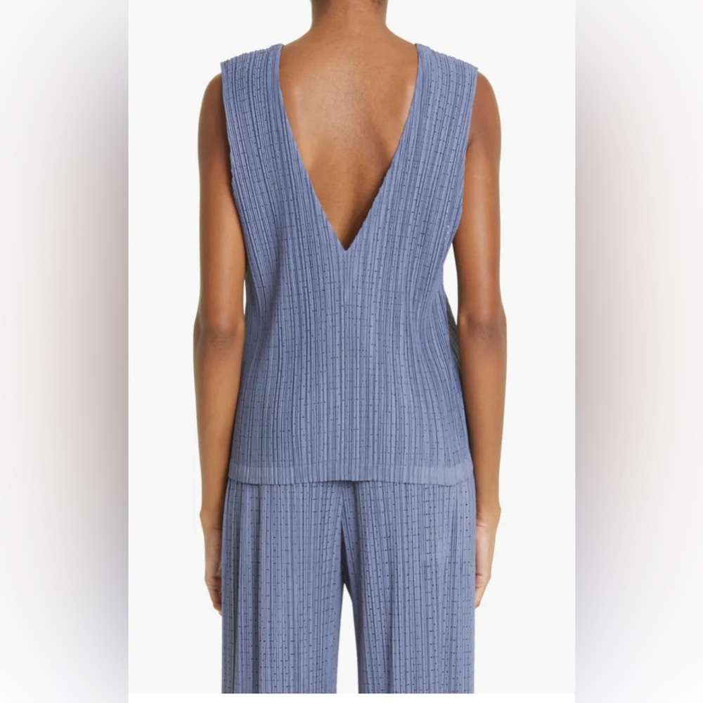 Issey Miyake Blue Tank Top - Picture 2 of 7
